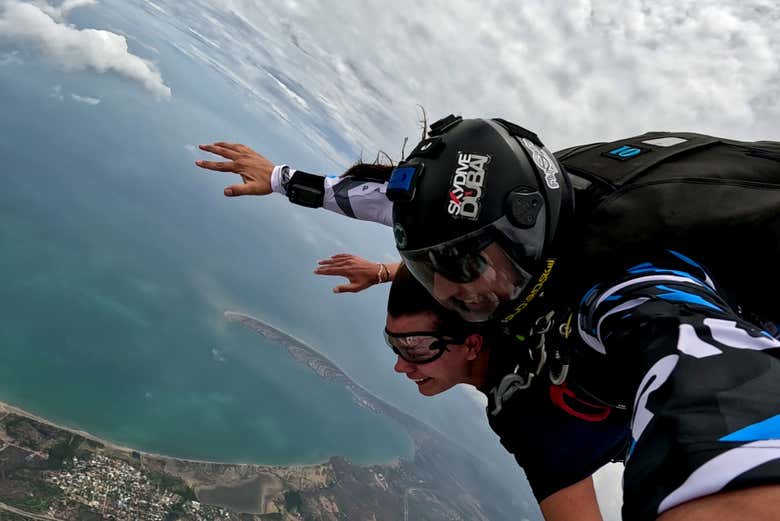 Salto en paracaídas en Cartagena