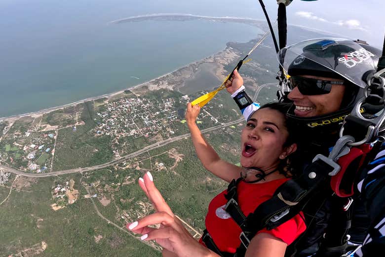 Salto en paracaídas en Cartagena