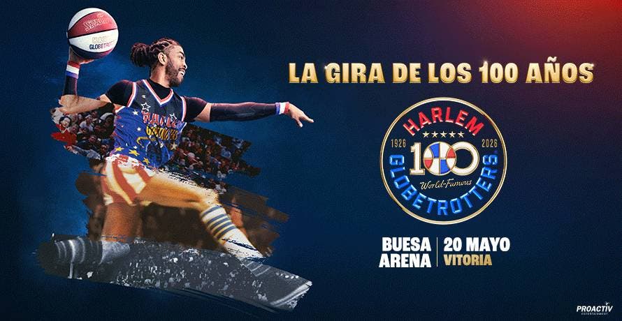 Harlem Globetrotters en Vitoria. La gira de los 100 años