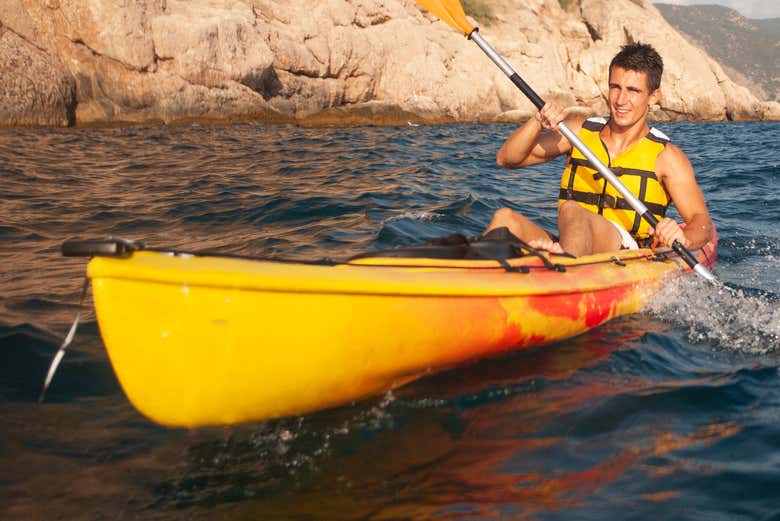 Tour en kayak por el embalse Potrerillos