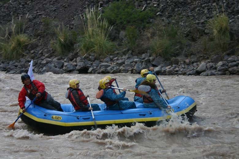 Rafting en el río Mendoza