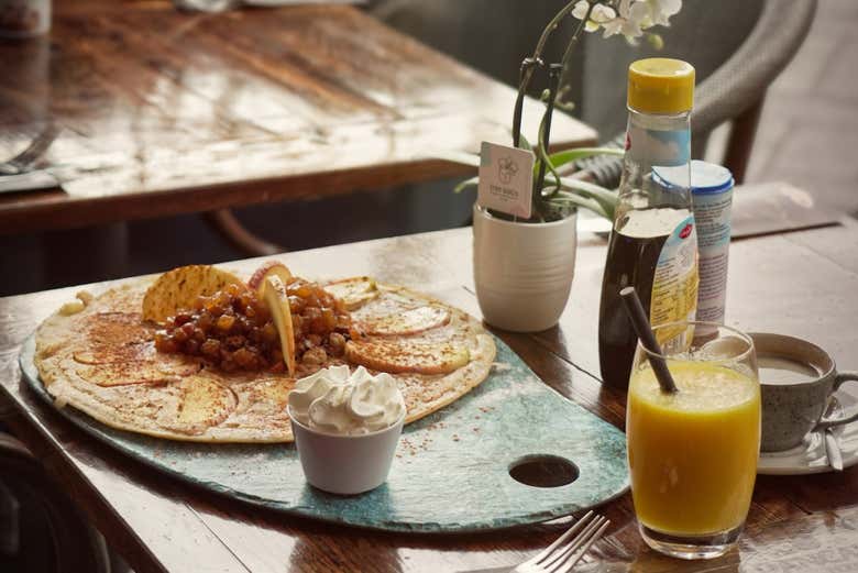 Degustación de pancakes holandeses