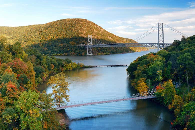 Paseo en helicóptero por los paisajes otoñales del valle del Hudson