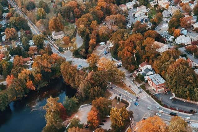 Paseo en helicóptero por los paisajes otoñales del valle del Hudson