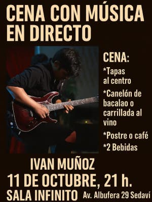 Cena con música en vivo