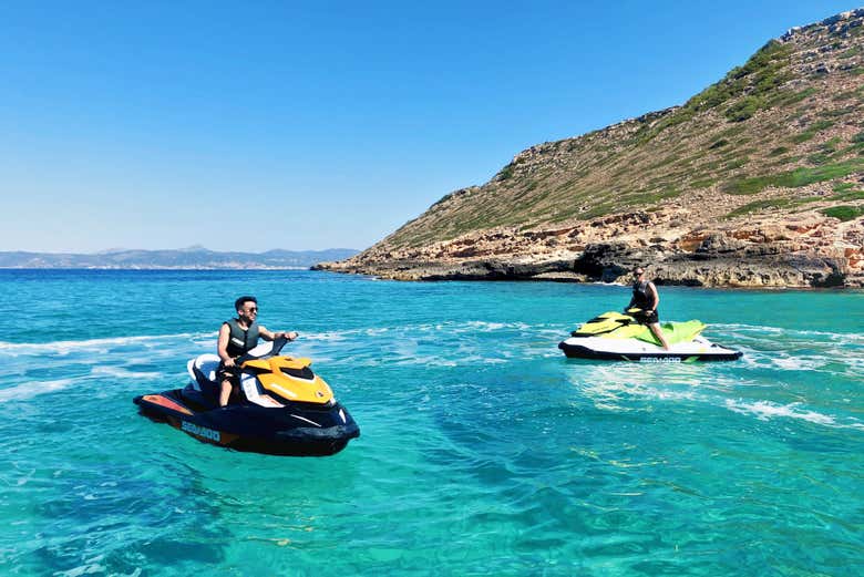 Reserva Natural de los Deltas en moto de agua desde Palma