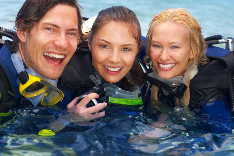 Bautismo de buceo en Barcelona