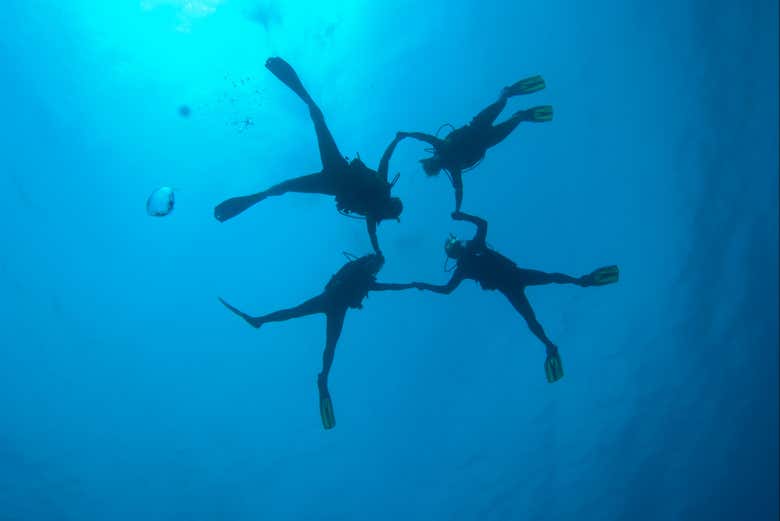Bautismo de buceo en Barcelona