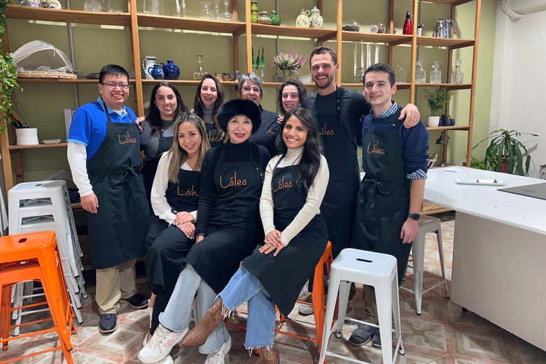 Clase de cocina de tapas y paella en Madrid