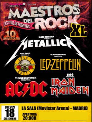 Festival de tributos Maestros del Rock XL (10 Aniversario) en Madrid_1