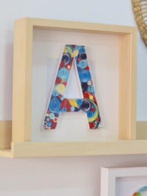 Crea tu inicial a travs del quilling