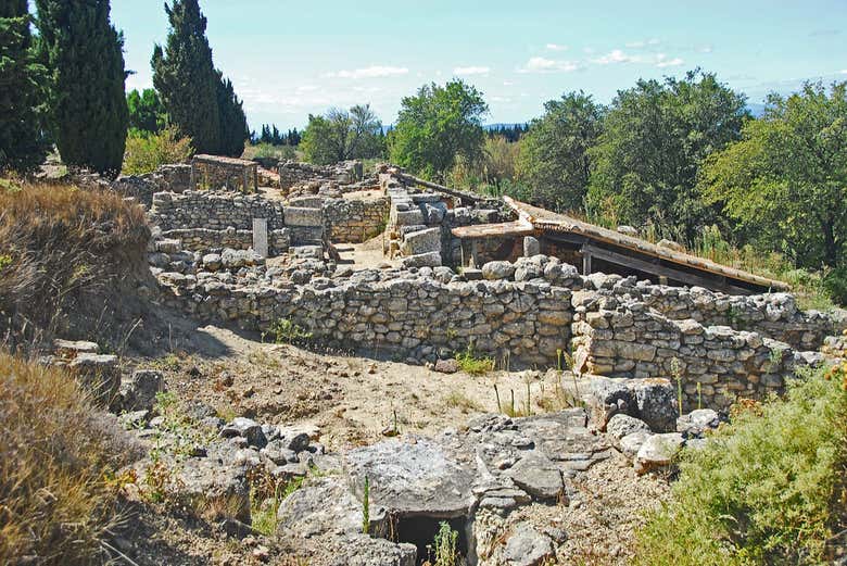Entrada al yacimiento arqueológico de Ensérune