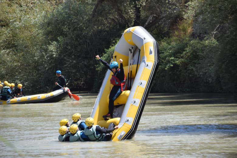 Rafting en el río Genil