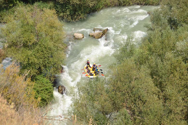 Rafting en el río Genil