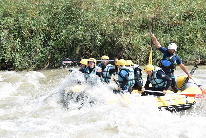 Rafting en el río Genil