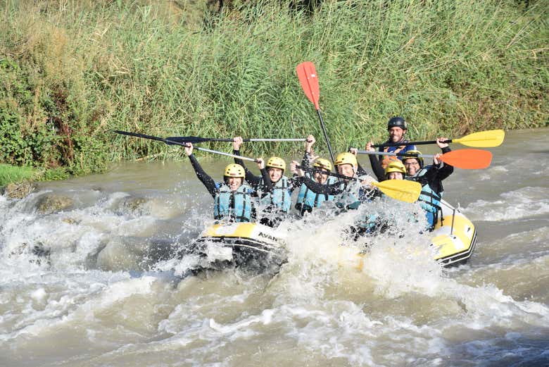Rafting en el río Genil