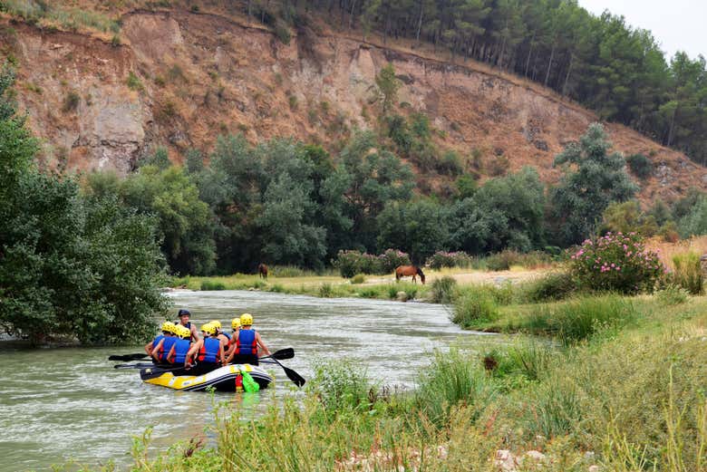 Rafting en el río Genil