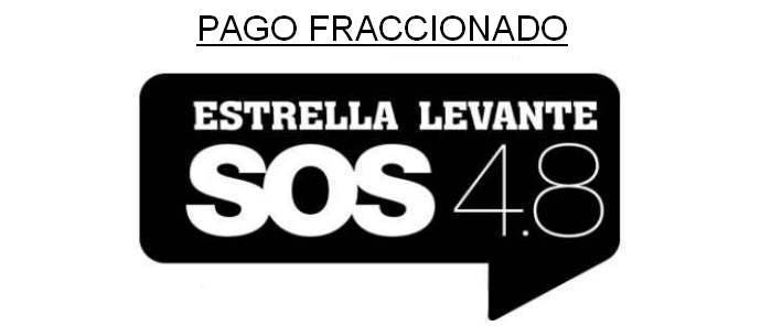Festival SOS 4.8 2012: Pago fraccionado