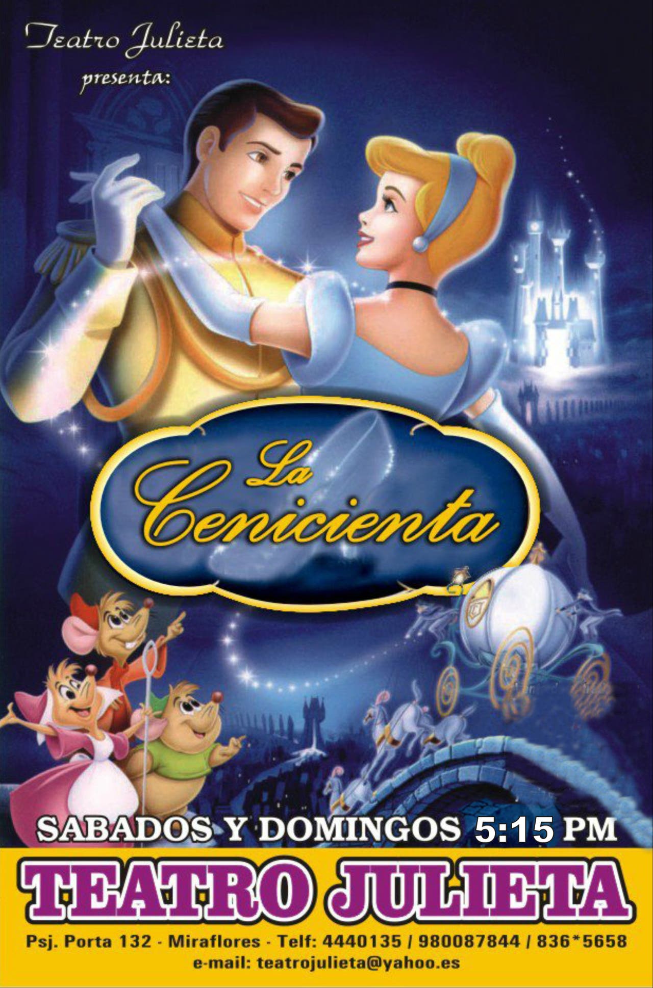 La Cenicienta en el Teatro Julieta