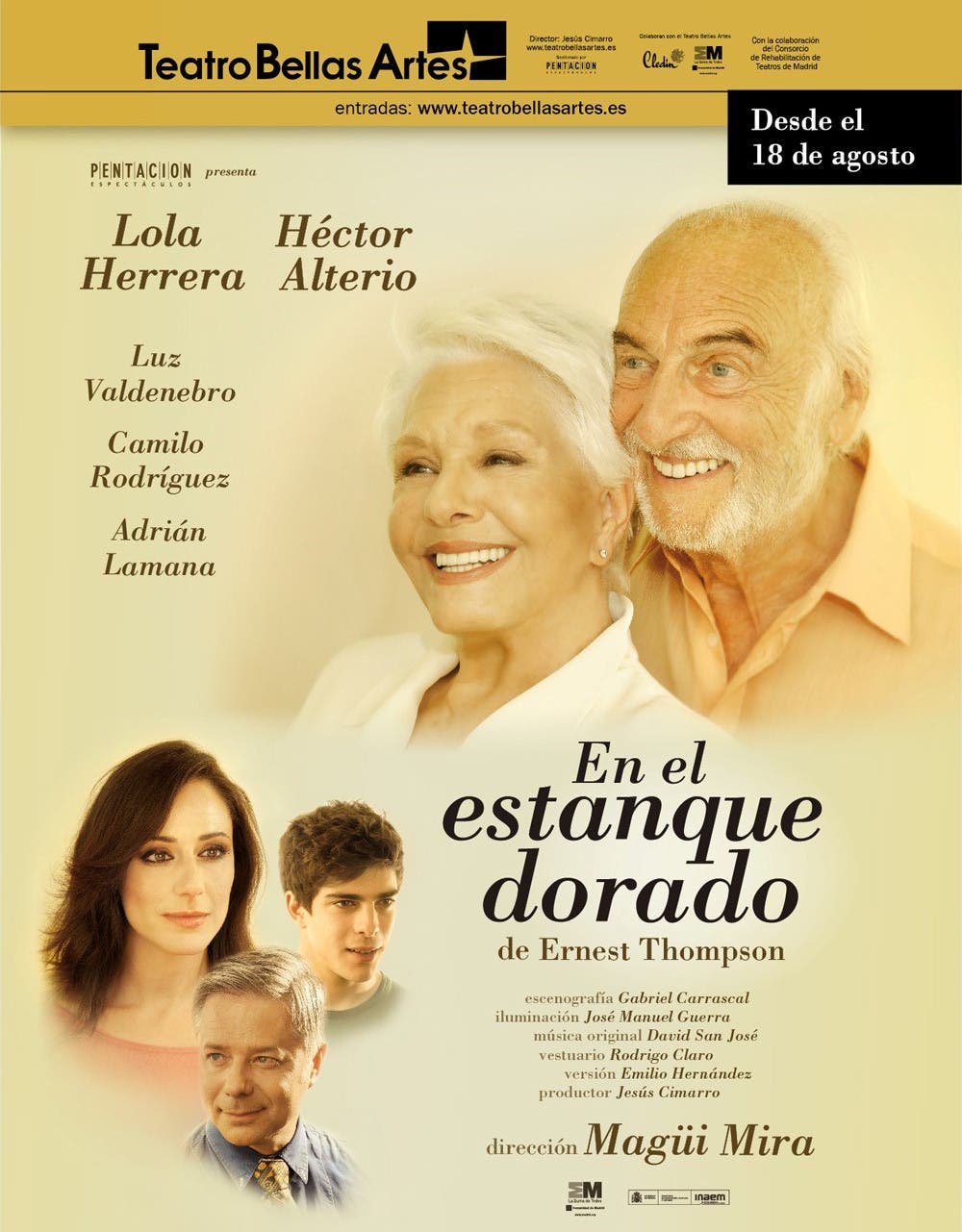 En el estanque dorado